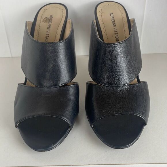 Adrienne Vittadini Black Open-Toe Sandals - Picture 3 of 10